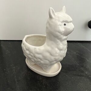 Ceramic Llama Alpaca Succulent Planter